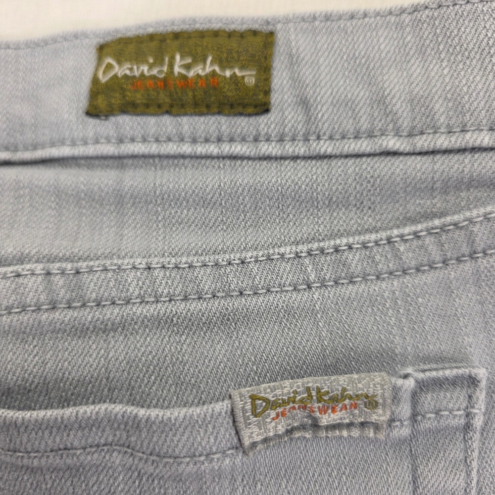 David Kahn Jeanswear Lauren Gray Straight Leg Jeans Womens Size 12 Made in USA - Picture 7 of 10